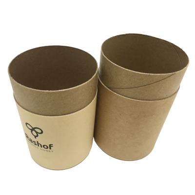 China Recycled Materials Blank Recycled Cylinder Shape Cardboard Paper Tube Custom Package For Gift Wrapping Paper Tube for sale