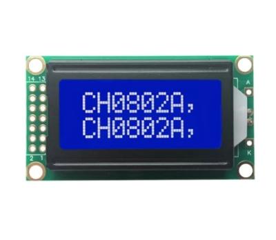 China wholesale blue 8x2 lcd display module lcd module HSM0802A/B 58.0 * 32.0 for sale