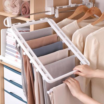 China Pull Rod Can Be Good Selling Freely Retracted Pull Out Pants Rack Trouser Hangers Trouser Hangers Cabinet Pants Racks Wall Mounted Retractable Trouser Rack for sale