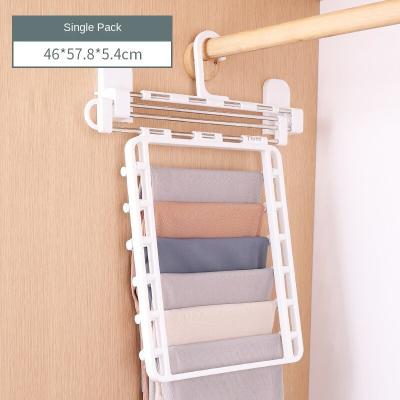 China The pull rod can be freely retracted Recommend to pull out pants hangers pants rack pants hangers cabinet pants pulls retractable wall mounted pants rack for sale