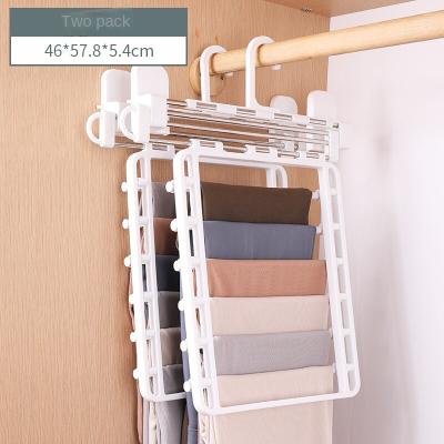 China The pull rod can be freely retracted newcomers pull out pants rack pants hangers pants hangers cabinet pants pulls retractable wall mounted pants rack for sale