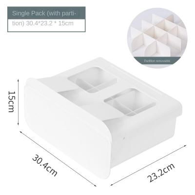 China Good Selling Easy Installation Easy To Store Clothes Storage Boxes For Clothes Storage Box Drawer Clip Underwear Storage Box for sale