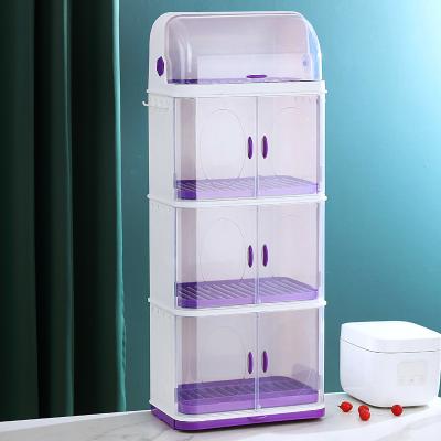 China Drained the price of the kitchen wholesale plastic portable cupboard drain plastic cupboard for sale