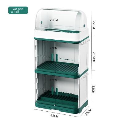 China Low Price Closet Kitchen Cupboard Storage Folding Multifunctional Portable Cupboard for sale