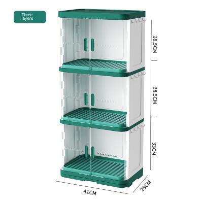 China Best Selling Multifunctional Folding Folding Storage Cupboard Kitchen Cupboard Portable Cupboard for sale