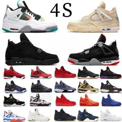 China 2021 Fashion Trend Retro'light Ning Basketball 4 Shoes Men's aj High Quality Fashion 4s Black Cat Sports Sneakers for sale