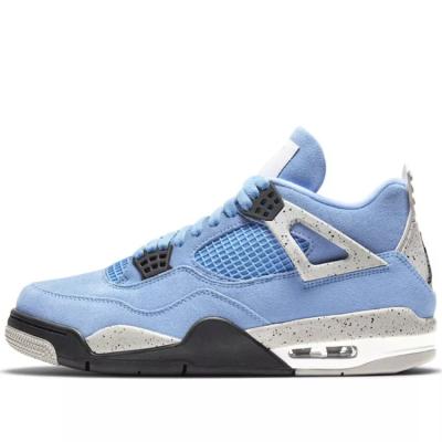 China Original University Cat Basketball Casual Shoes Fashion Trend Aj4 Basketball Shoes Blue Black Sneakers for sale