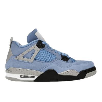 China Fashion Trend Basketball Og Sneakers 4 Retro 4s Aj Bred Sail White College Blue Womens Mens Fashion Basketball Shoes Retro Sail Aj4 4 for sale