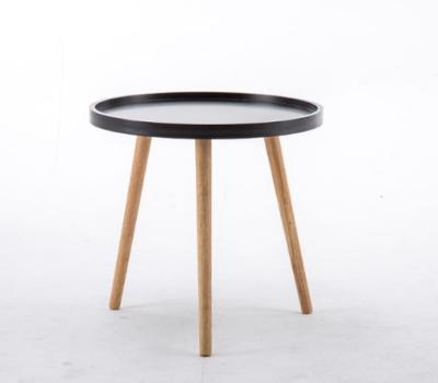 China Solid Wood Wooden Side/End/Round Coffee Table, Wooden Gray for sale