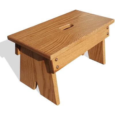 China Handmade Solid Storage Classics Oak Step Stool Stool For Kitchen Bedroom Living Room Or Bathroom for sale