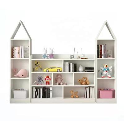 China Wholesale Modern Baby Children's Furniture Wooden Bookcase Shelf Storage Holders Organizer for sale