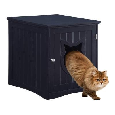 China Breathable Wooden Cat House Side Table Night Stand Pet House for sale