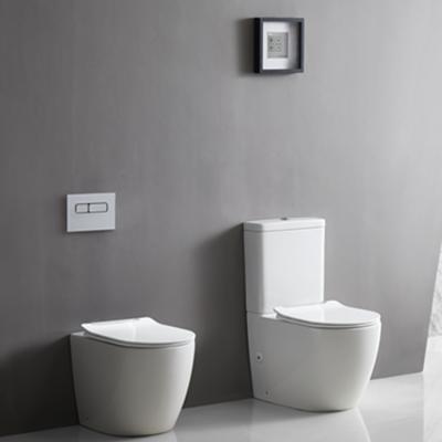 China Double-flush Watermark&Wels Guaranteed WC Suitable Ceramic Washdown Quality Price Two Piece Toilet for sale