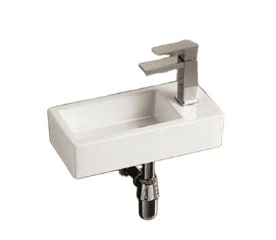 China Modern Ceramic Wall-hung Wash Basin Art Sink Bathroom Shampoo Wash Basin for sale