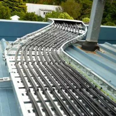 China Steel Support OEM Pre-galvanized Cable Trunking System Steel Cable Tray Metal Perforated Cable Trunking Supporting System for sale