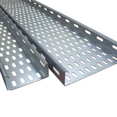 China Cable tary Customised Hot Dipped Galvanized Steel Cable Tray And Perforated Cable Management Tray for sale