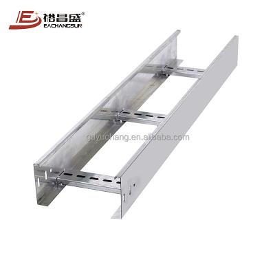 China Steel Electrical Galvanized Steel Anti Corrosion Durable Outdoor Cable Tray Ladder for sale