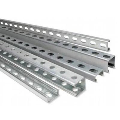 China Supporting System Steel profiles perforated stainless steel channels price c-channel c section purlins cold rolled galvanized c channel steel for sale