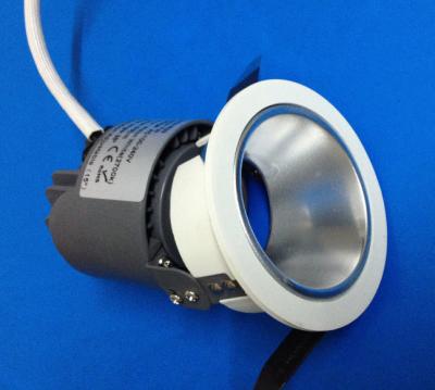 China Grijs/Wit beëindig 7W Geleide Downlight met witte versiering, geleide badkamers downlights Te koop