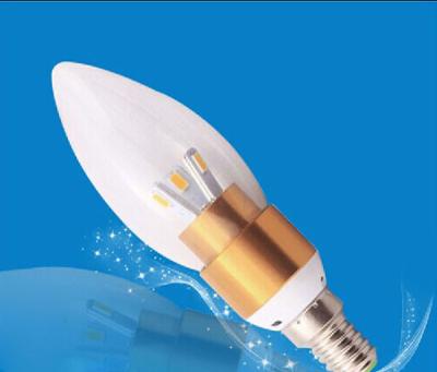 China 3 W 125LM LED Candle Light Bulbs , SMD 2835 led candle lamps for home for sale