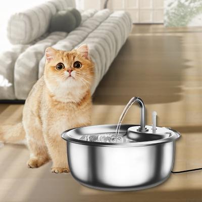 China 2023 New 3.4L Stainless Steel Automatic Smart Dog Drinking Station Water Fountain For Pets Cats for sale