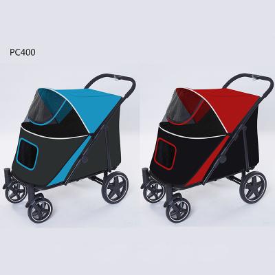 China Factory Wholesale Pet Stroller Portable Folding Small Animals Dog Trolley Pet Stroller Made in China Pet Trolley for sale