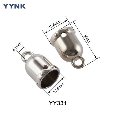 China Custom Embossed Logo Metal Zinc Alloy Cord End Spring Stopper for Raincoat Garment for sale