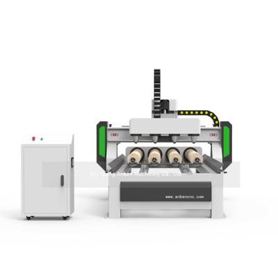 China 4 Axis 3d China Easy Control DSP Woodworking Cnc Router Multi Head Woodworking Cnc Rotary Router Machine 8 Heads for sale