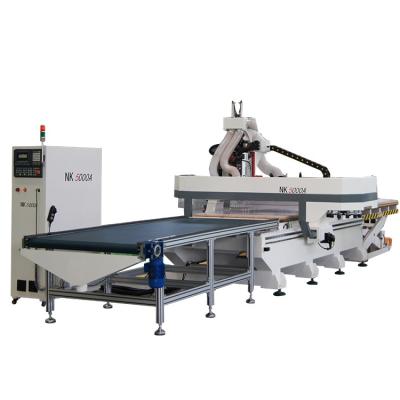 China MDF WOOD ACRYLIC ALUMINUM Automatic Loading And Unloading Wood CNC Router Milling Machine for sale