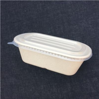 China 700ml 1000ml 1300ml Organic Virgin Bamboo Fiber Degradable Bento Lunch Box For Adult And Take Away Food for sale