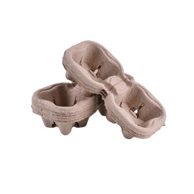 China Biodegradable Mixed Pulp Cup Holder Coffee Paper Cup Tray Take Out Packaging Cup Holder for sale