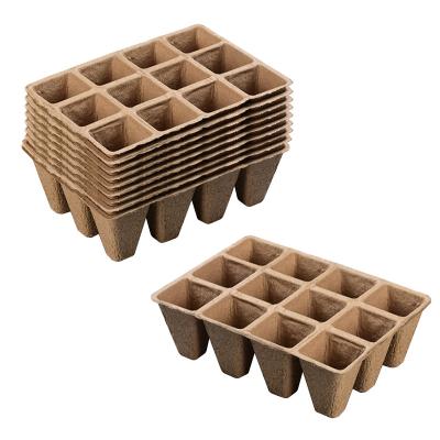 China Environmental Friendly Biodegradable Nursery Cup Plant Customized Gardening Plant Pulp Molded Cup Seedling Planting Seed Cup for sale