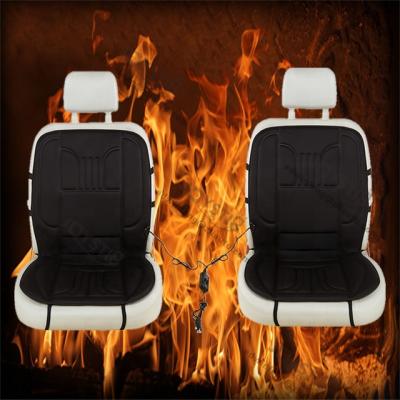 China UNIVERSAL Portable Winter Car Heated Seat Cover Front Seat 12V Heated Car Seat Cover for sale