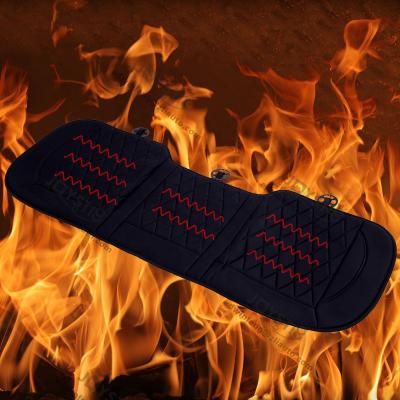 China 12V Luxury Heated Car Cushion Heater Car Back Seat Cover Rear Cushion Covers for sale