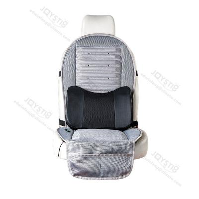 China UNIVERSAL 12V Massage Lumbar Support Cushion Car Seat Home and Office Support Back Rest Pillow Vibration Health Lumbar Support for sale