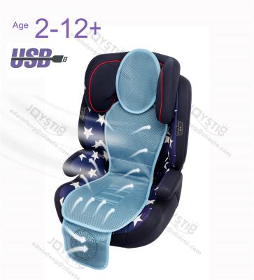 China Carseat 5V USB Laptop Children Kids 3D Mesh Cooling Baby Stroller Car Cushion With Fan for sale