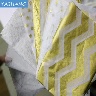 China Gold Printing Garment Moisture Proof Recycled Biodegradable Clothes Packaging Tissue Tissue Paper for sale