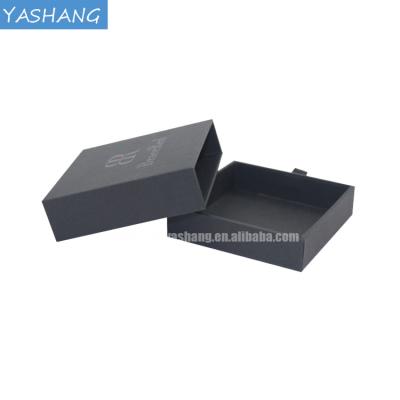 China Different Types Recyclable Pack Black Drawer Gift Box for sale