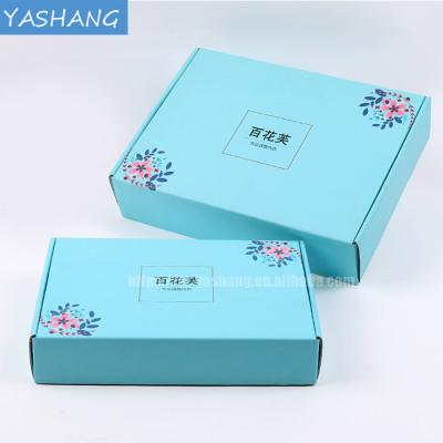 China Handmade Clothing Corrugated Packaging Color Gift Listing Mailing Box For Dress With Color Custom Printing Corrugated Box for sale