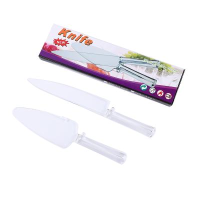 China DIY cake mold factory direct high quality plastic acrylic wedding tools cake knife set for sale