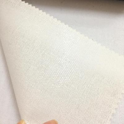 China Polyester Adhesive Cotton Woven Resin Interlining for sale