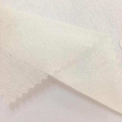 China Hard Adhesive Polyester Fusible Nonwoven Interlining for sale