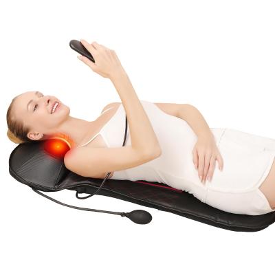 China Full Body Masaje Back Pain Relief Cojin De Masaje Seat Relax Chair Infrared Heat Home Or Car Electric Shiatsu Massage Pad for sale