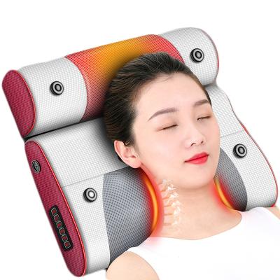 China New Arrival Vibrating Body Pillow Lumbar Back Full Airbag Massage Cushion Sleeping Neck Massager Kneading Heating Home Pillow for sale