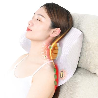 China Best Selling Body Amazon Massage Products Neck Pillow Massager With Car Electric Home Shiatsu Heat Body Massage Back Cushion for sale