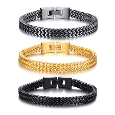 China Other New Arrivals Silver Stainless Steel Keel Chain Mesh Link Bracelet & Bangles 316l Mens Jewelry For Women Mens Gift for sale