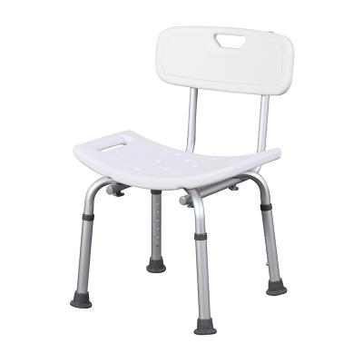 China Good Quality Aluminum Alloy Bath Stool Shower Chair Adjustable Disabled Elderly And Elder People Bench For Older Use In Bathroom for sale