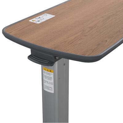 China Factory Direct Supply Modern Adjustable Hospital Dining Table Over Bed Table High Quality Medical Mobile Hospital Dining Bedside Table for sale