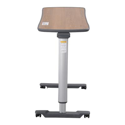 China Modern Adjustable Hospital Dining Table Over Bed Table High Quality Medical Mobile Hospital Dining Bedside Table for sale