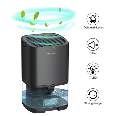 China High Efficient Thermoelectric Module Peltier Deshumificador 800ml Capacity Colorful Atmosphere Lamp Greenhouse Dehumidifier With Sleep Mode for sale